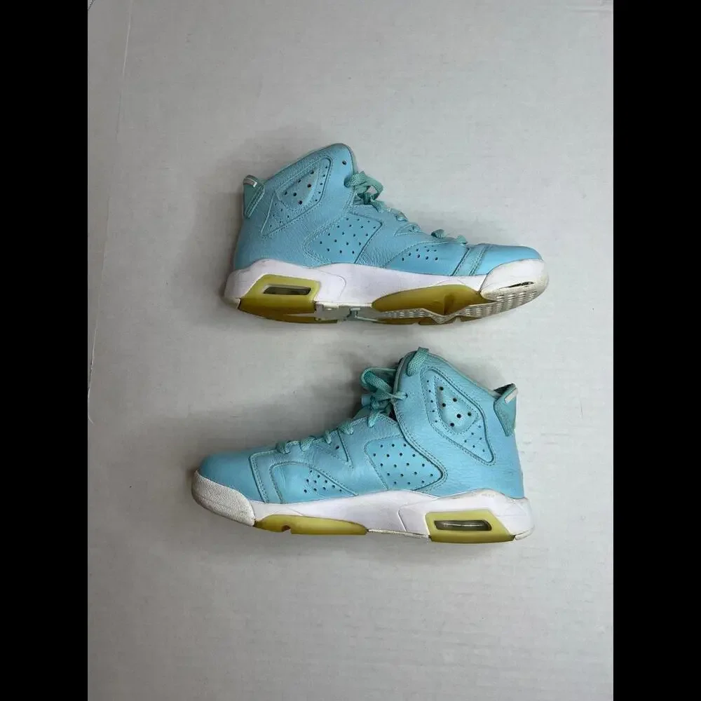 Nike Air Jordan Retro 6 Pantone GS Still Blue‎ - Size 6Y